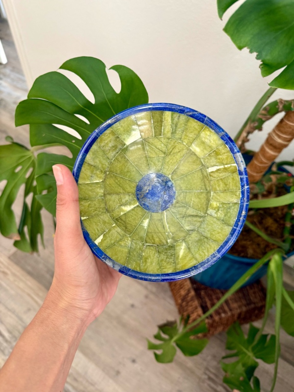 Serpentine & LaisLazuli bowl
